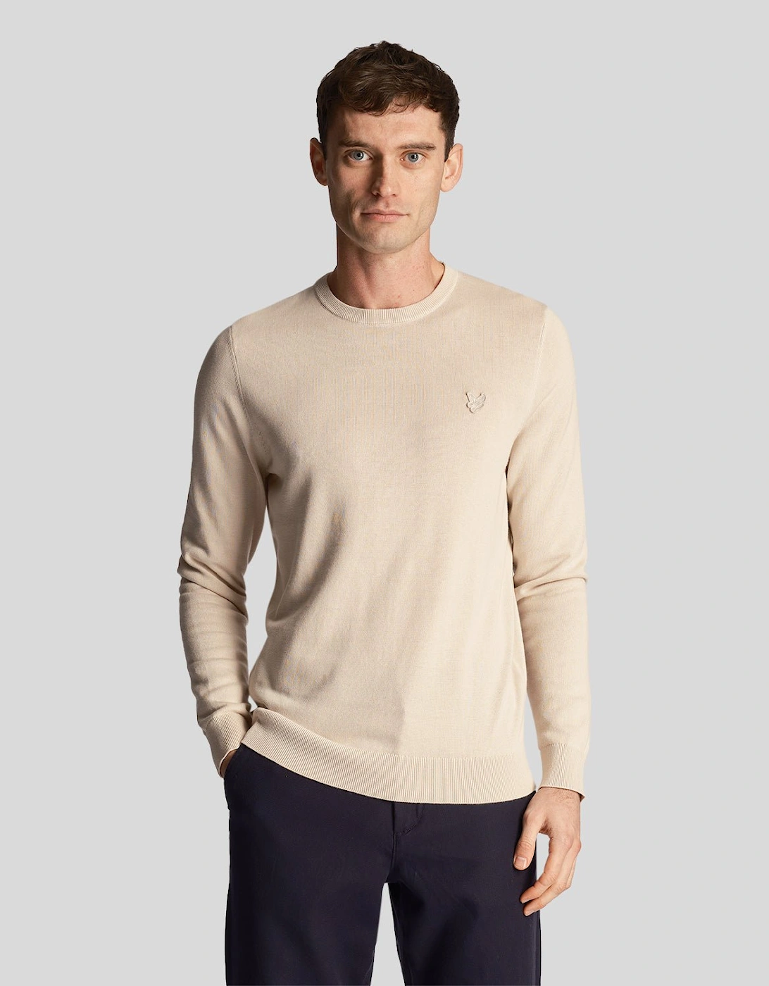 Tonal Eagle Cotton Crew Neck Jumper, 5 of 4