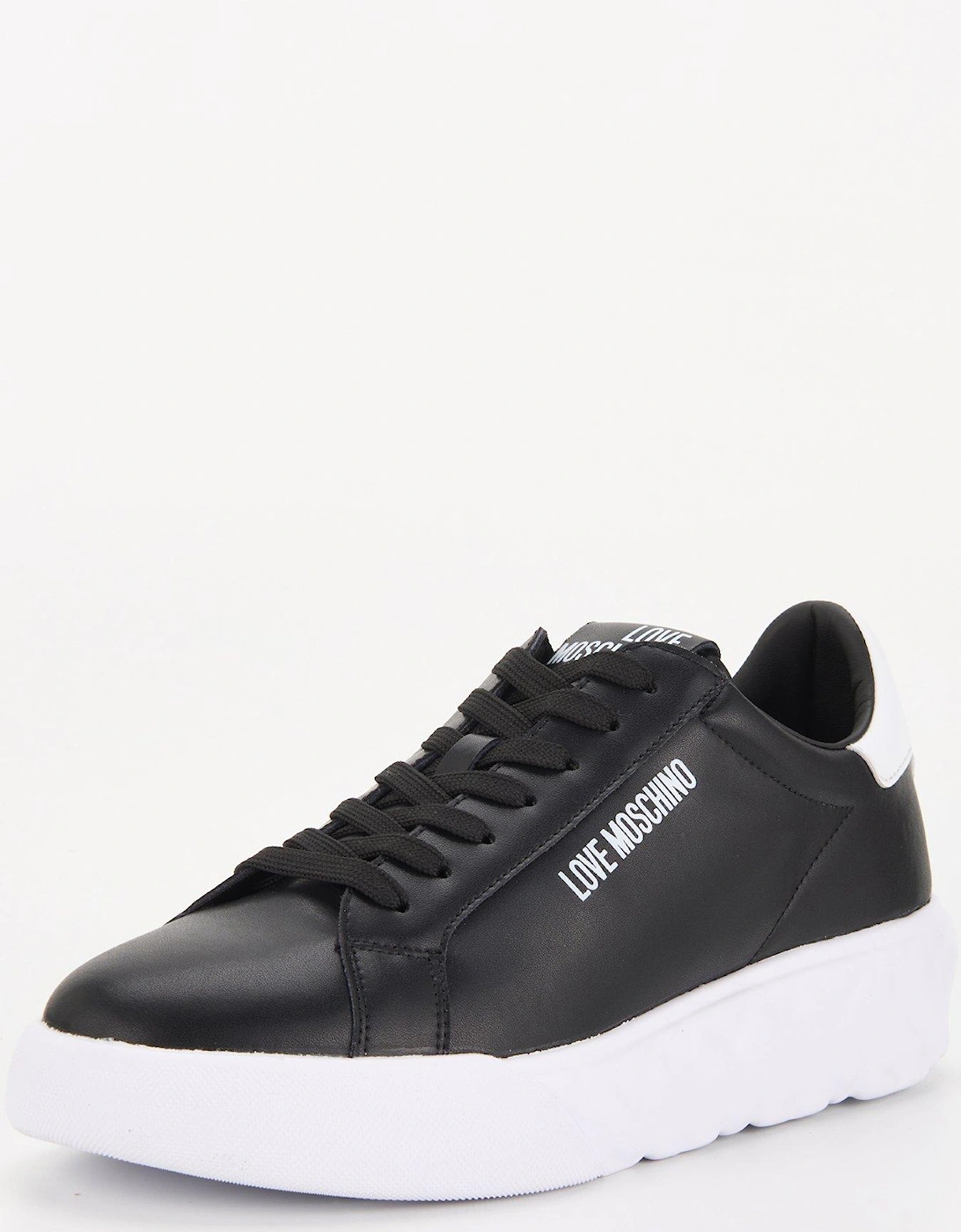 Heart Platform Sole Trainer - Black/white 00a