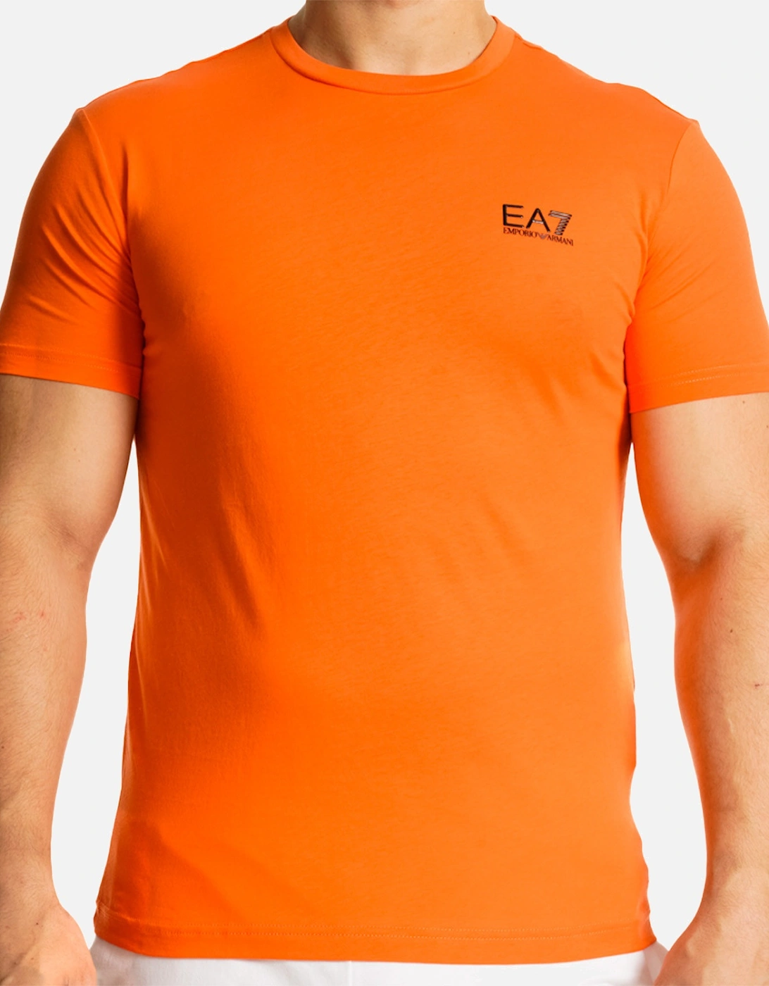 Mens Small Logo T-Shirt (Orange), 8 of 7