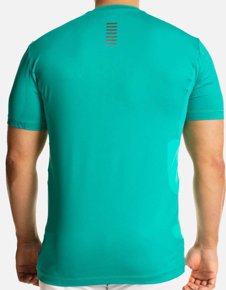 Mens Ventus 7 Foil Logo T-Shirt (Aqua Green)