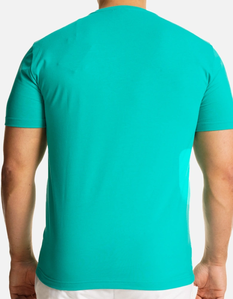 Mens Chest Logo T-Shirt (Aqua Green)
