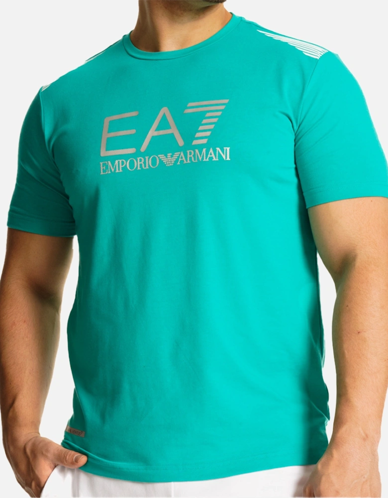 Mens Chest Logo T-Shirt (Aqua Green)