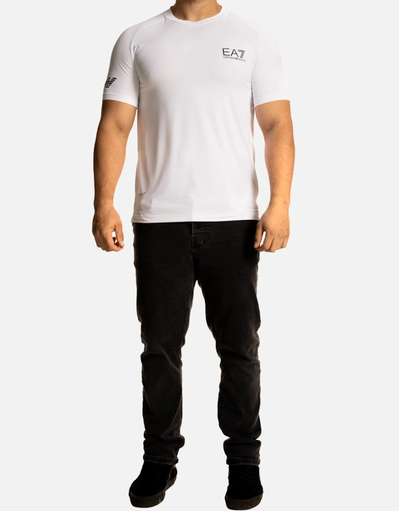 Mens Ventus 7 Small Logo T-Shirt (White)