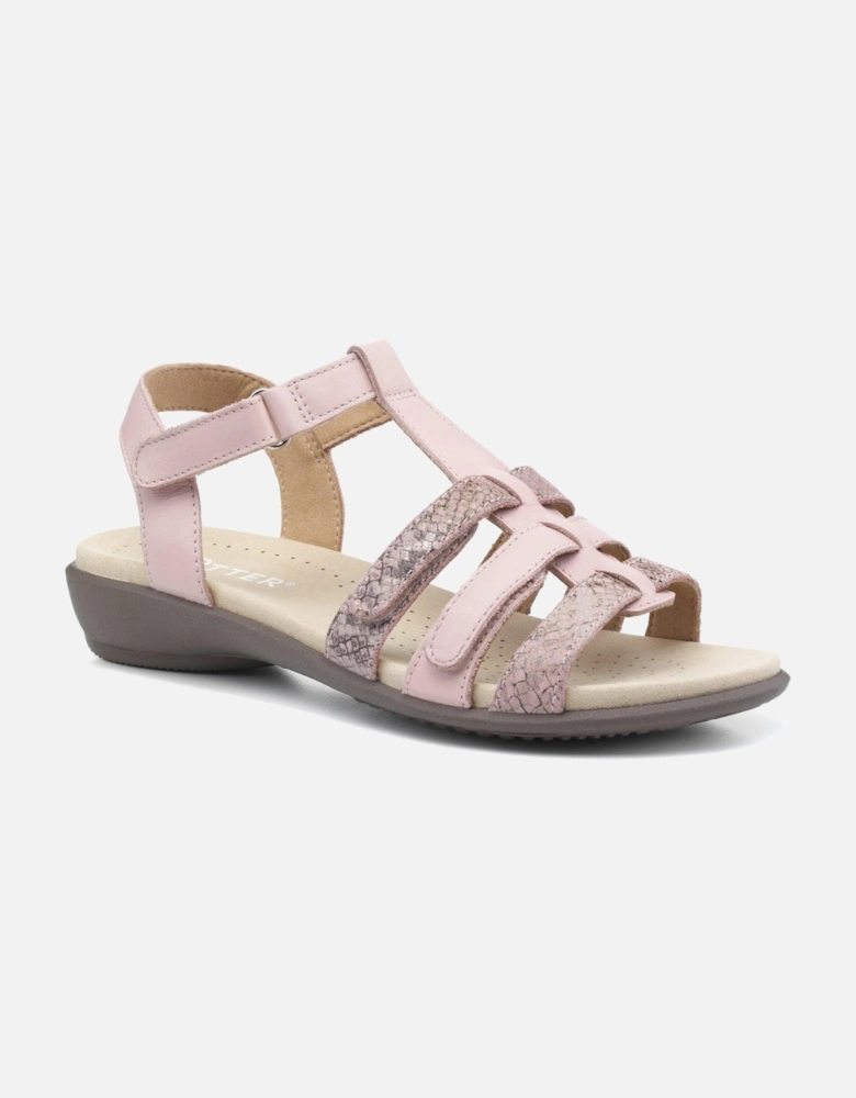 Sol Womens Wide Low Wedge Sandals