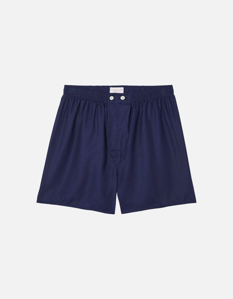 Cotton Boxer Shorts, Navy