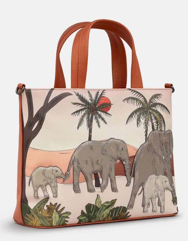 Elephant Parade Multi way Grab Handbag