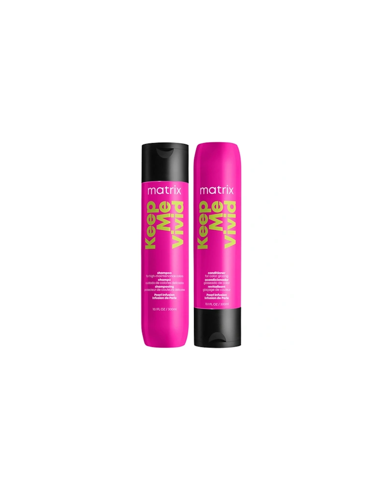 Keep Me Vivid Colour Protecting Shampoo and Conditioner Duo Set For High Maintenance Coloured Hair 300ml - Matrix