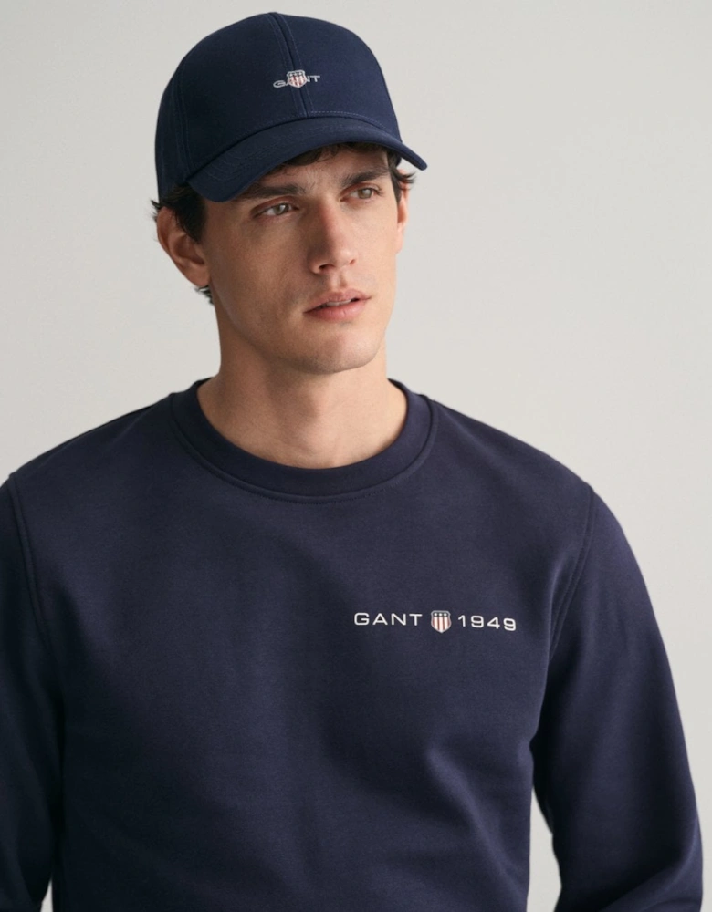 Mens Printed Graphic Crew Neck Sweatshirt