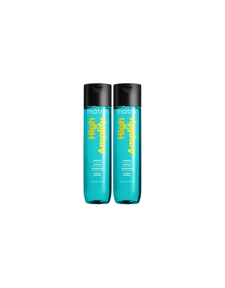 Total Results Volumising High Amplify Shampoo 300ml Duo for Fine and Flat Hair