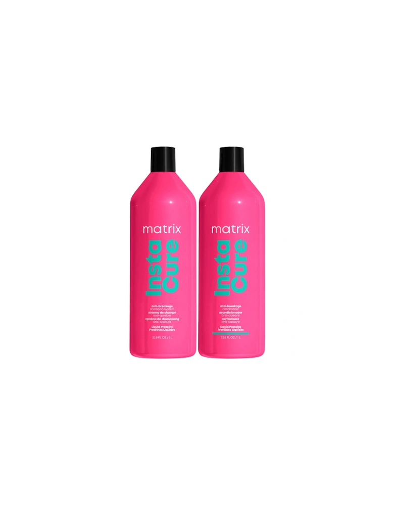 Total Results InstaCure Anti-Breakage Shampoo and Conditioner 1000ml Duo for Damaged Hair