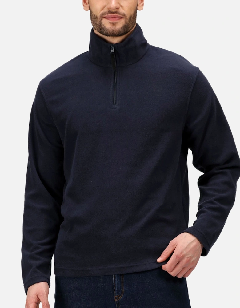 Professional Mens Micro Zip Pullover Half Zip Fleece
