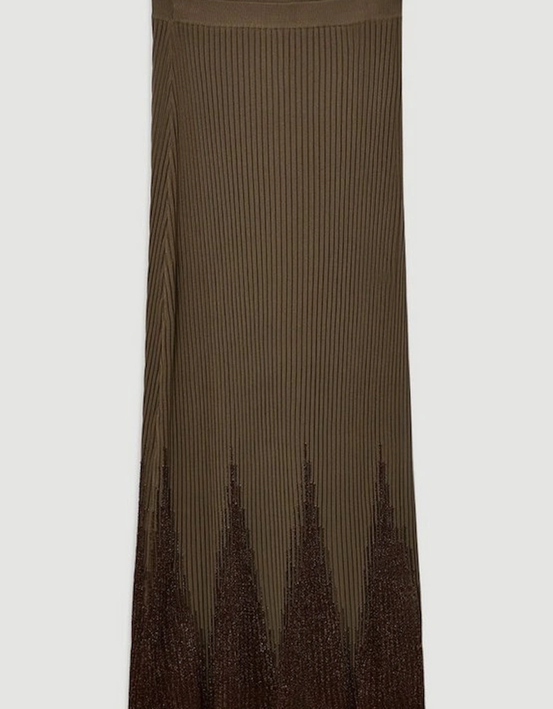 Tall Viscose Blend Shimmer Knit Skirt Co-ord