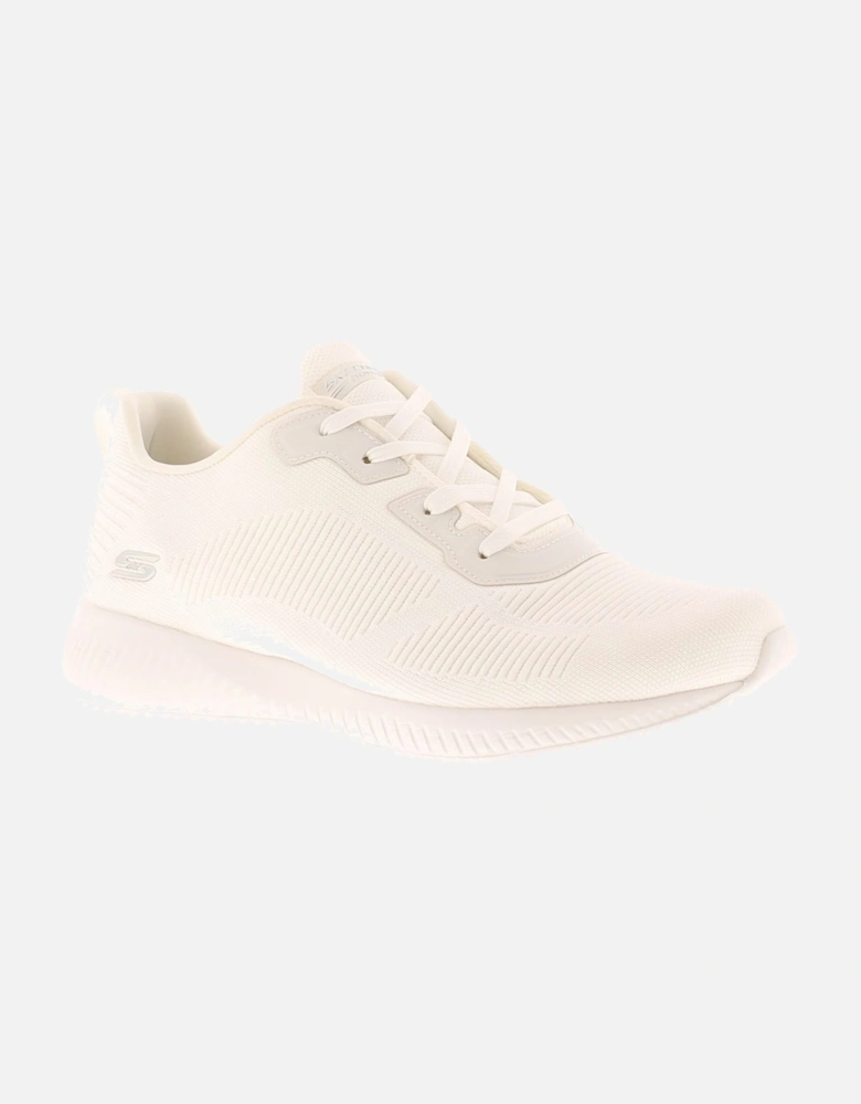 Womens Chunky Trainers Bobs Squad Memory Foam Lace Up white UK Size