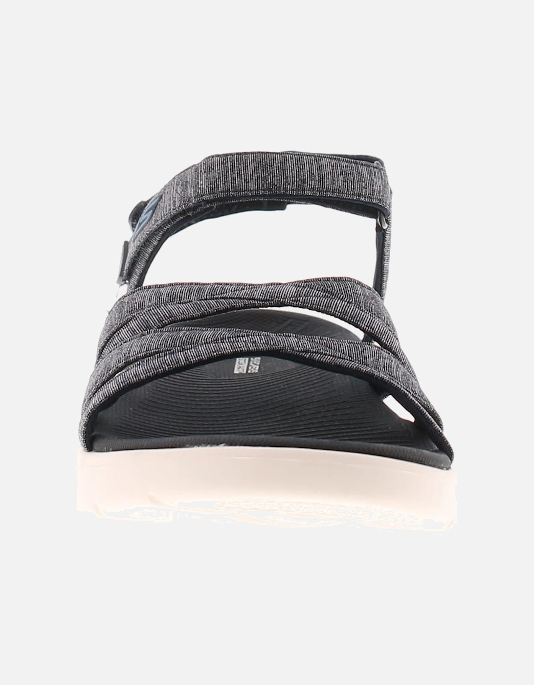 Skechers Womens Flat Sandals Go Walk Flex Sandal Touch Fastening navy UK Size