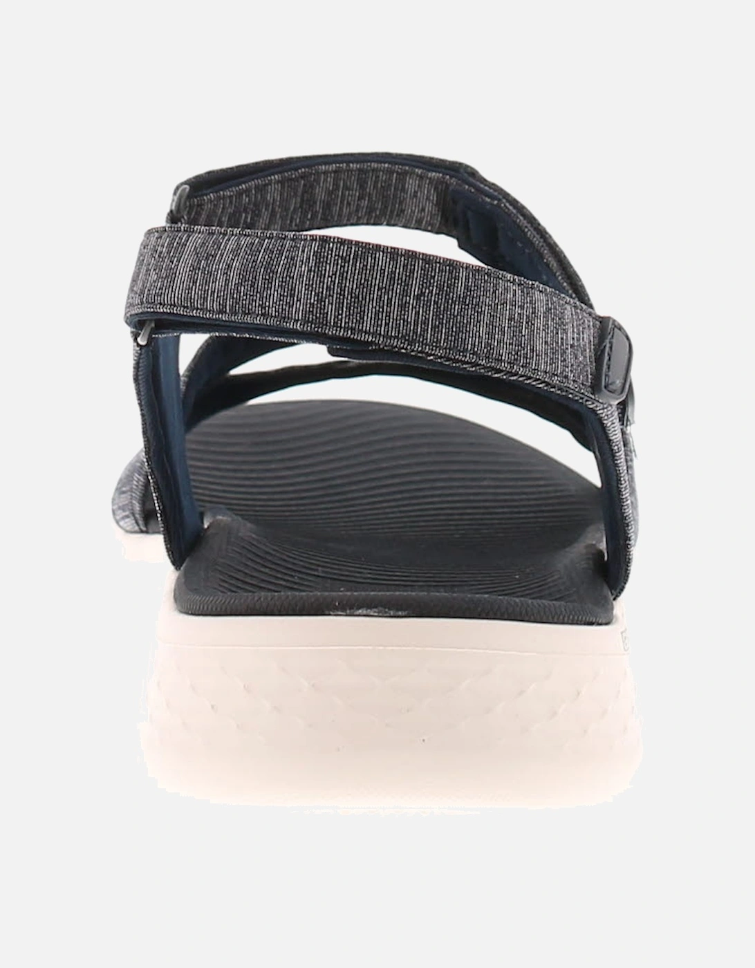 Skechers Womens Flat Sandals Go Walk Flex Sandal Touch Fastening navy UK Size