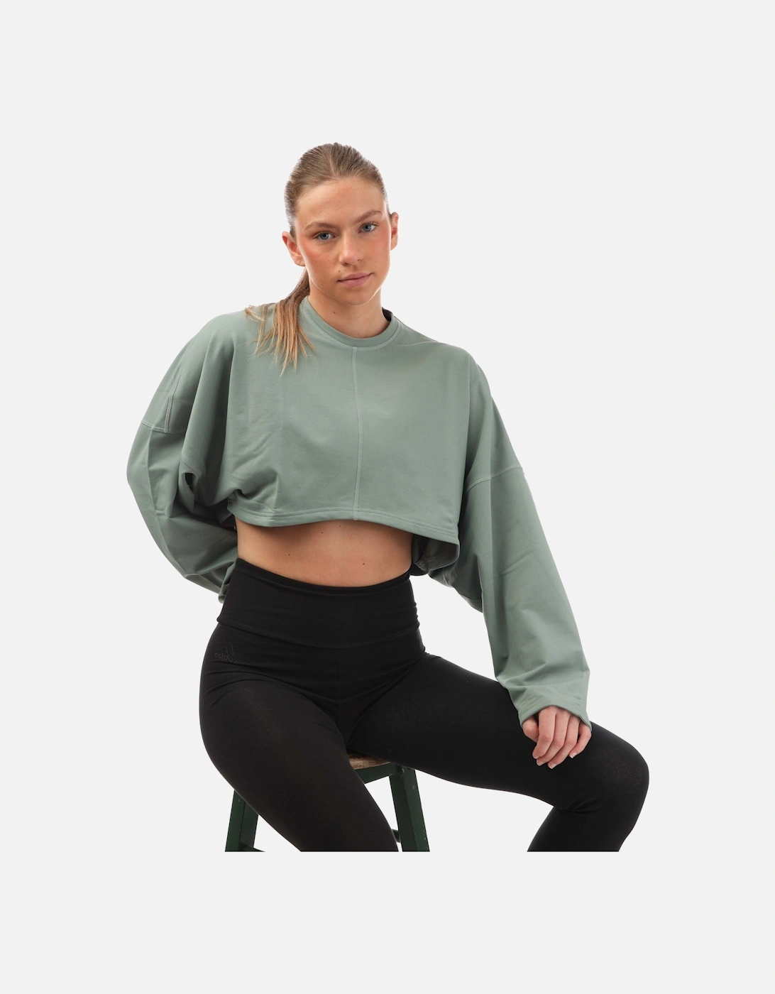 Womens Yoga Studio Cropped Sweatshirt