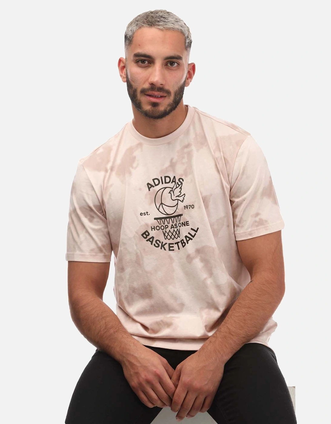 Mens Worldwide Hoops Basketball Graphic T-Shirt