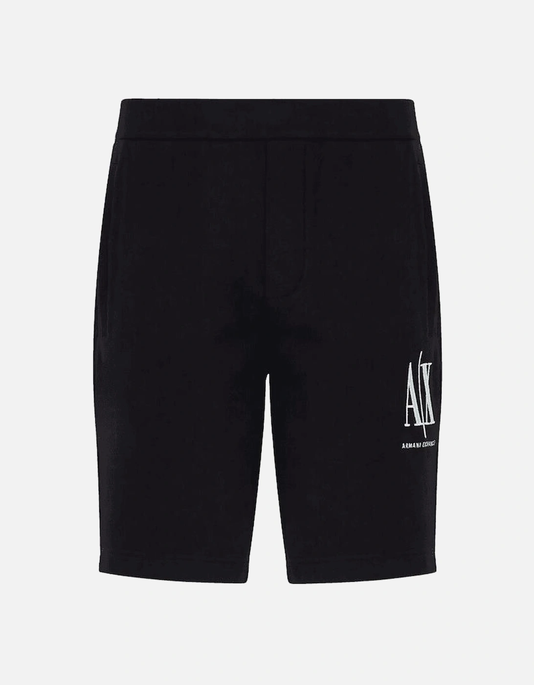 Cotton Embroidered Logo Black Shorts, 4 of 3
