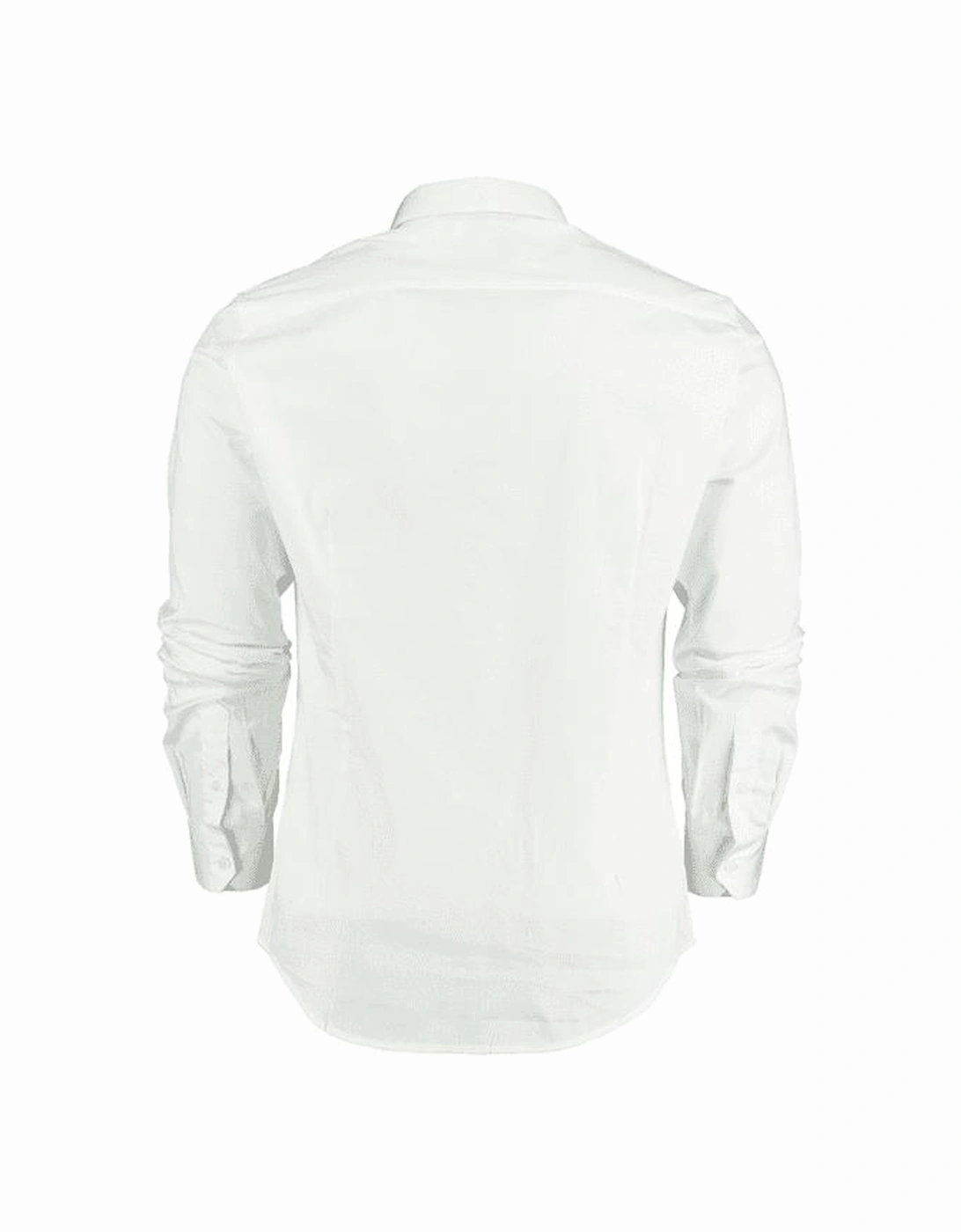 Stitch Logo Button Up White Shirt