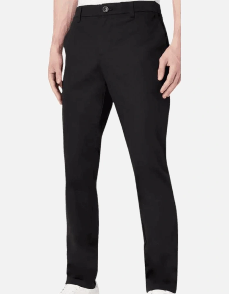 Slim Fit Black Golf Chino Pants