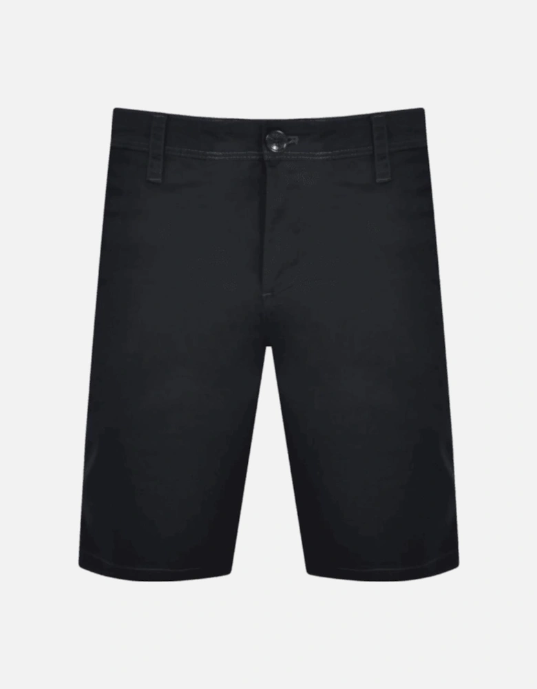 Cotton Black Chino Shorts