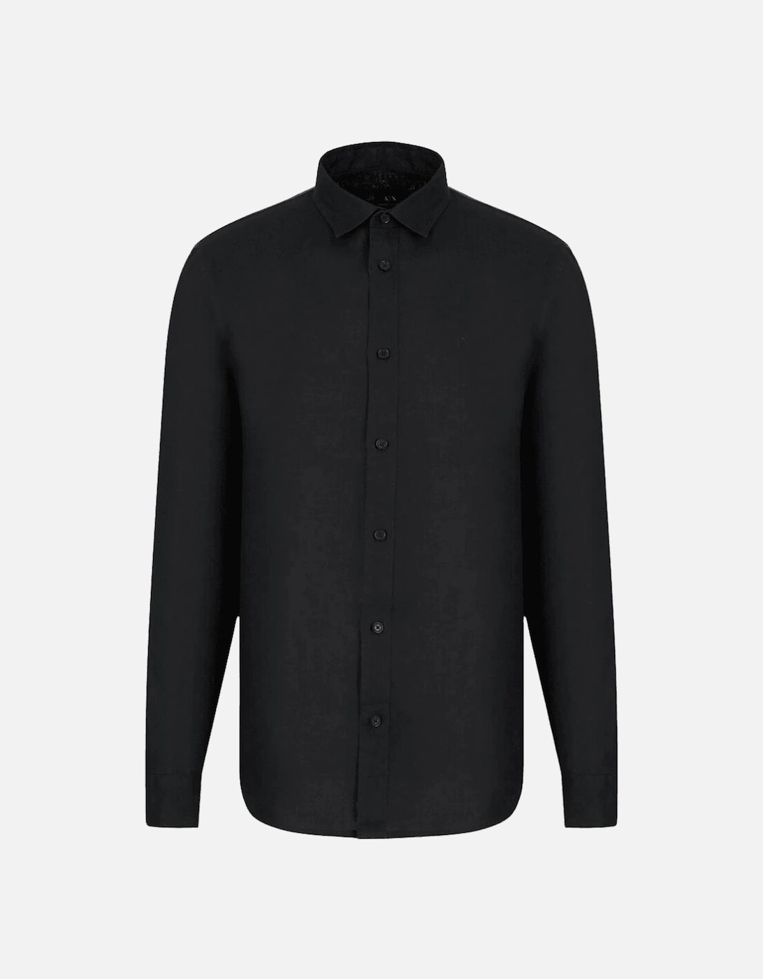 Linen Long Sleeve Black Shirt, 4 of 3