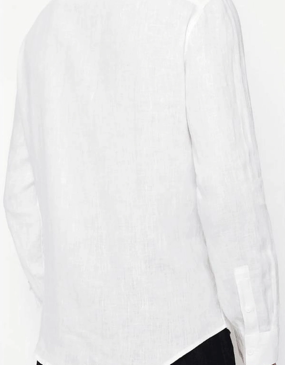 Linen Long Sleeve White Shirt