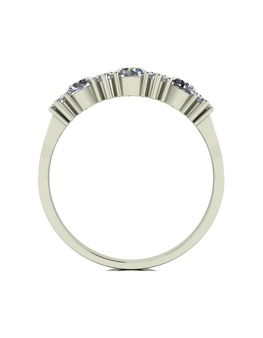 9ct White Gold 1.00ct Total Eternity Ring