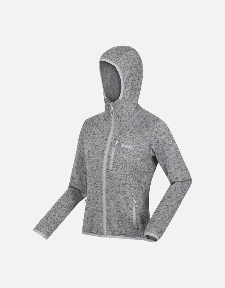 Womens/Ladies Newhill Marl Hooded Fleece Jacket