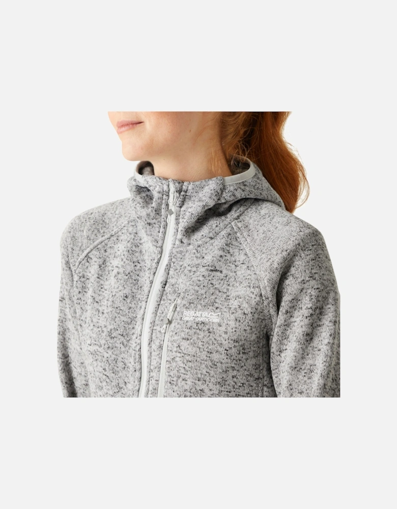 Womens/Ladies Newhill Marl Hooded Fleece Jacket