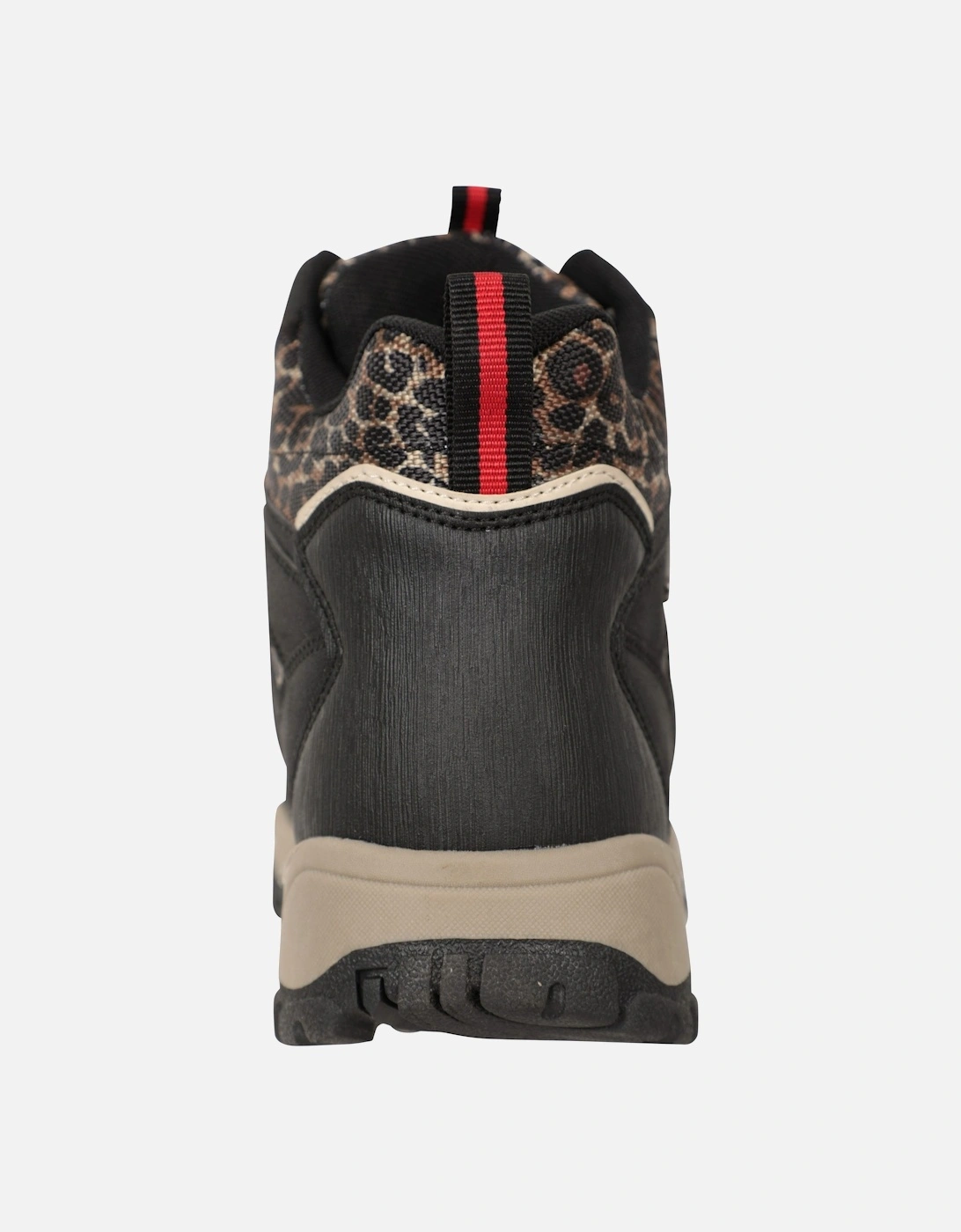 Womens/Ladies Adventurer Leopard Print Faux Suede Waterproof Walking Boots