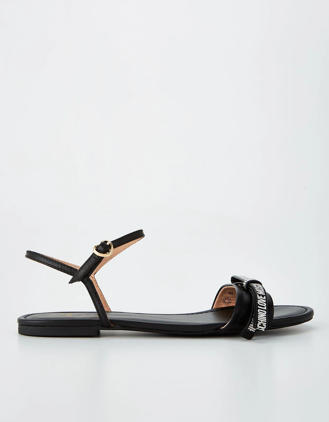 Bow Logo Sandals - Black , 2 of 1