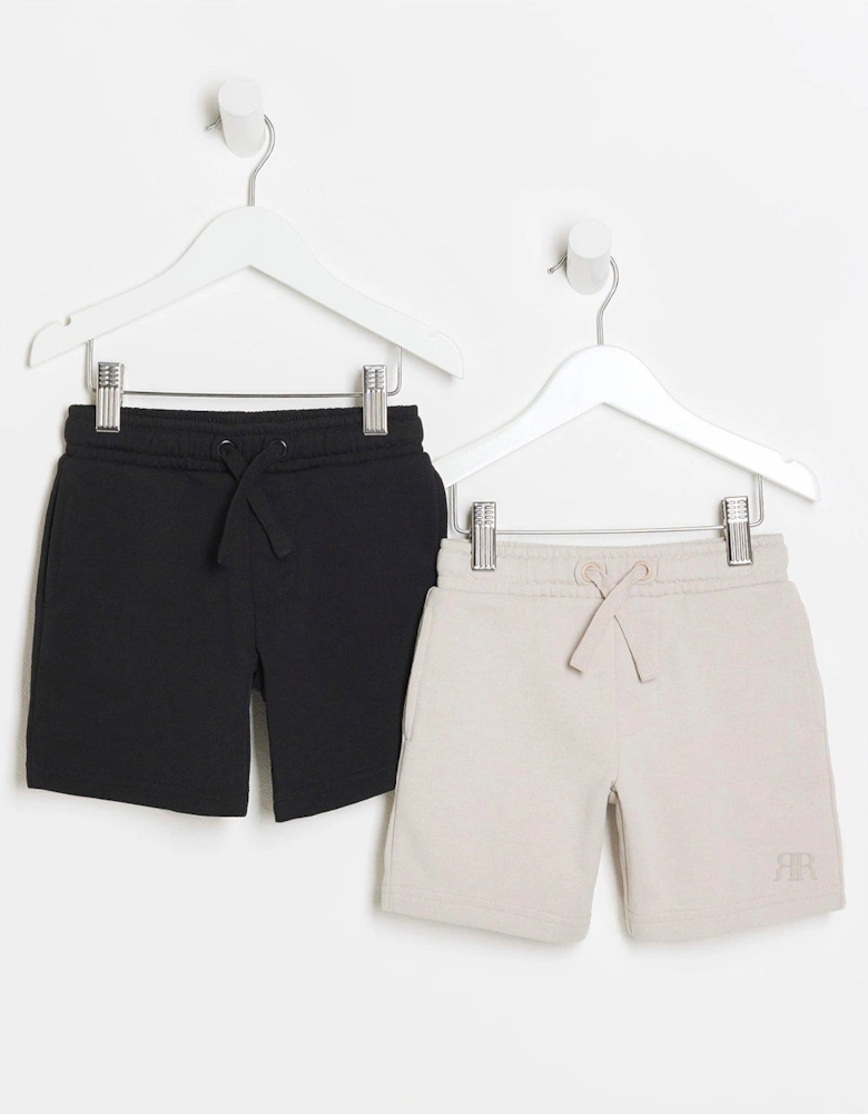 Mini Boys Shorts 2 Pack - Black