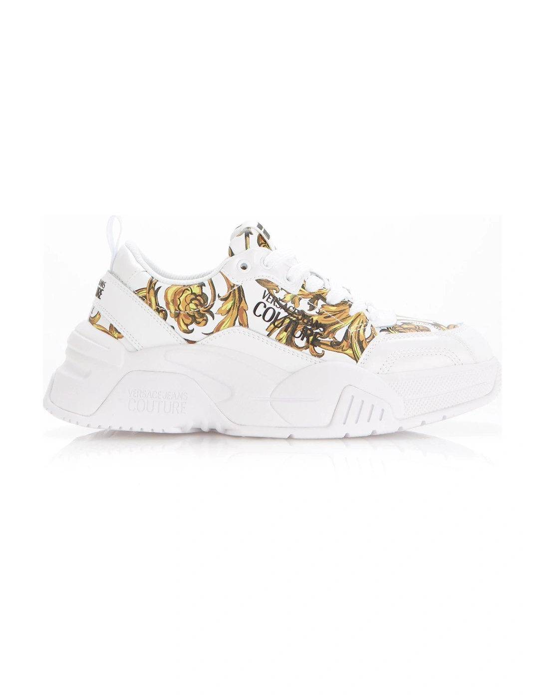 Chunky Baroque Logo Trainers - White, 3 of 2