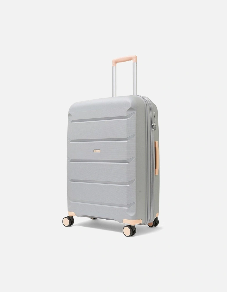 Tulum 8 Wheel Hardshell Medium Suitcase - Grey