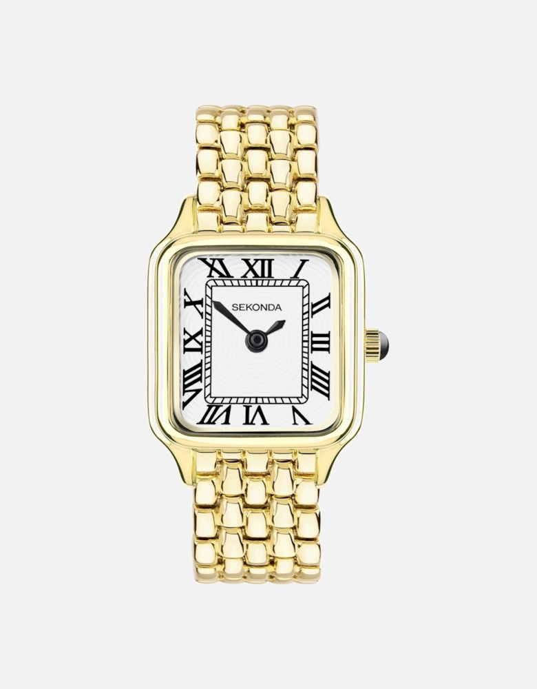 Women's Monica Gold Alloy Bracelet Watch
