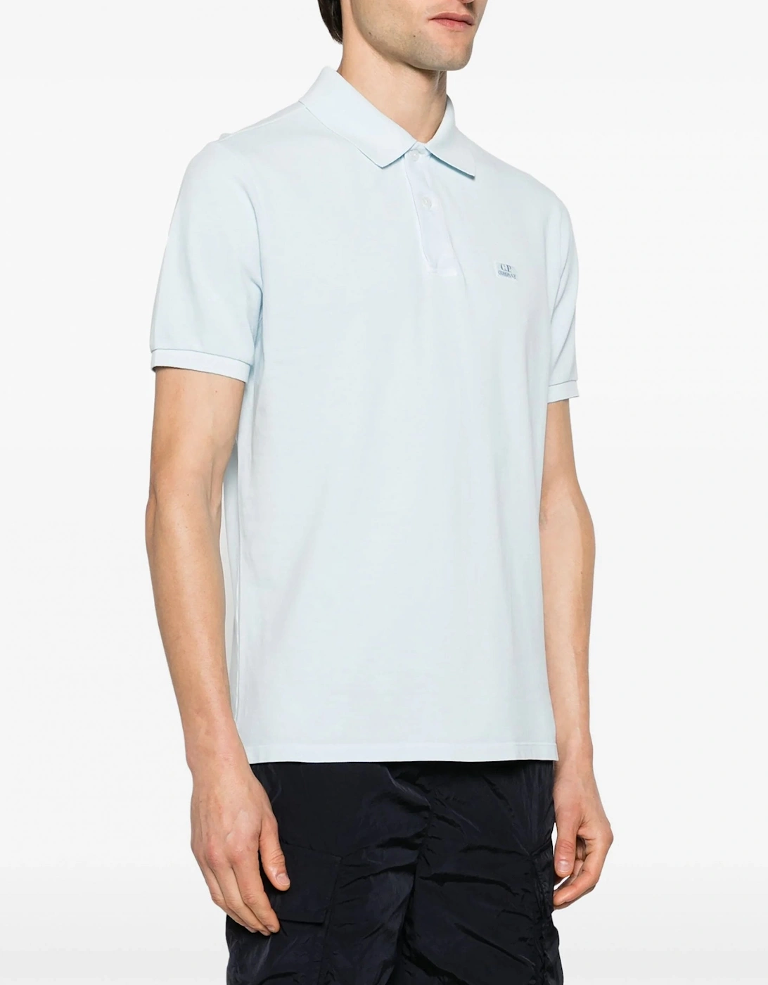 24/1 Piquet Resist Dyed Polo Sky