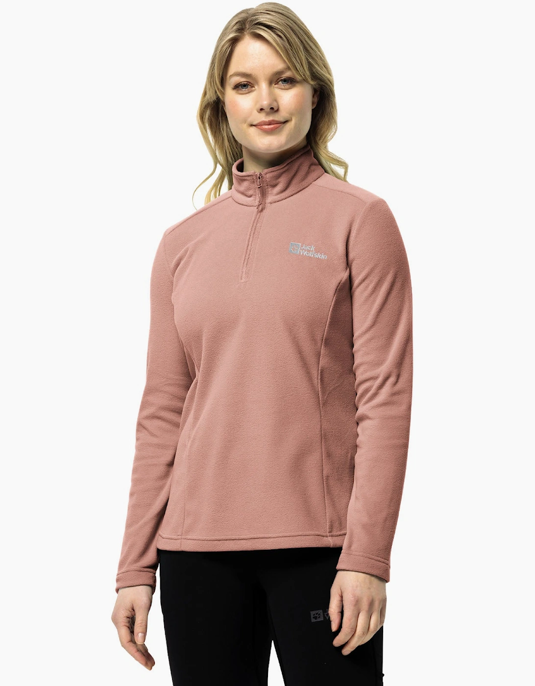 Women's Jack Wolfskin Womens Taunus Half Zip Pullover Fleece - Orange - Size: 10/8