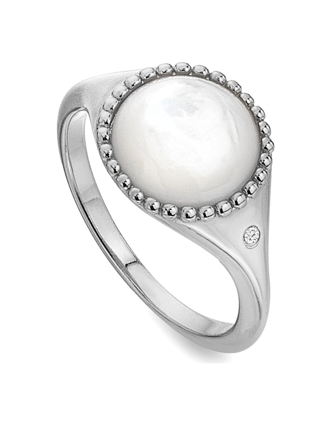 Mother of Pearl Circle Ring