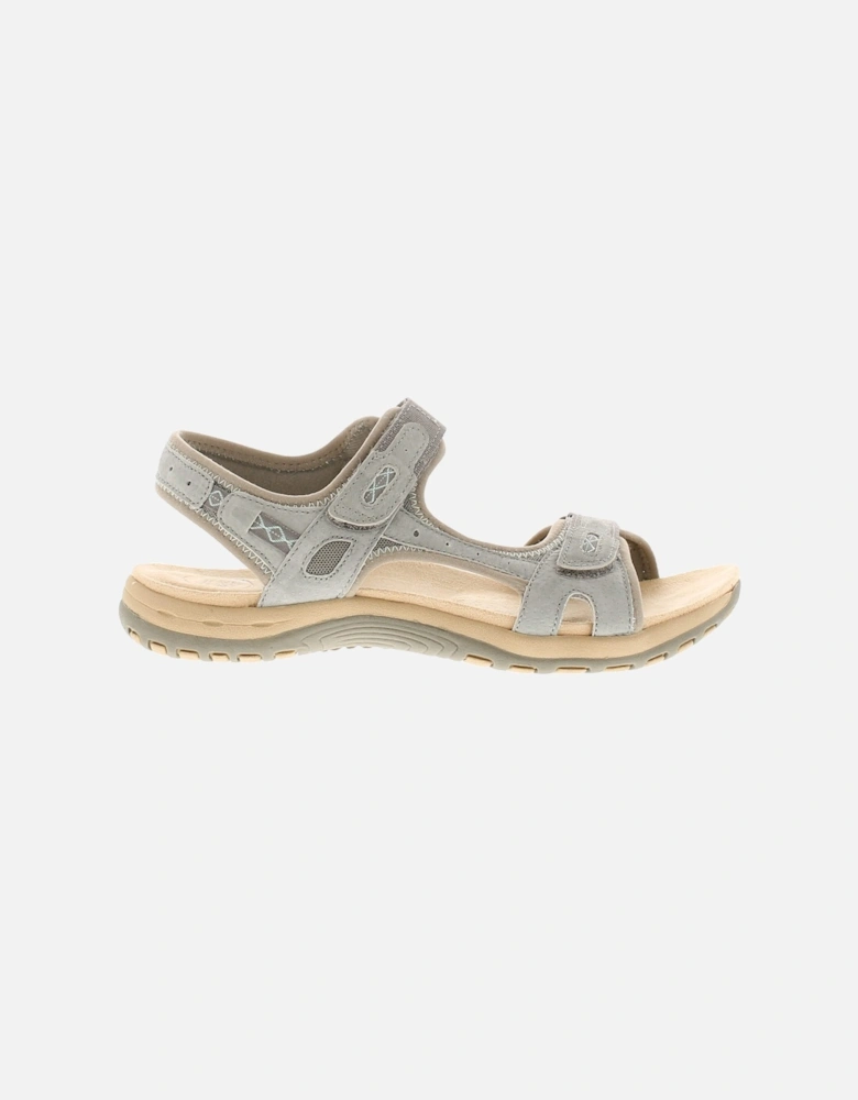 Free Spirit Womens Sandals Walking Trekking Frisco Touch Fastening grey UK Size