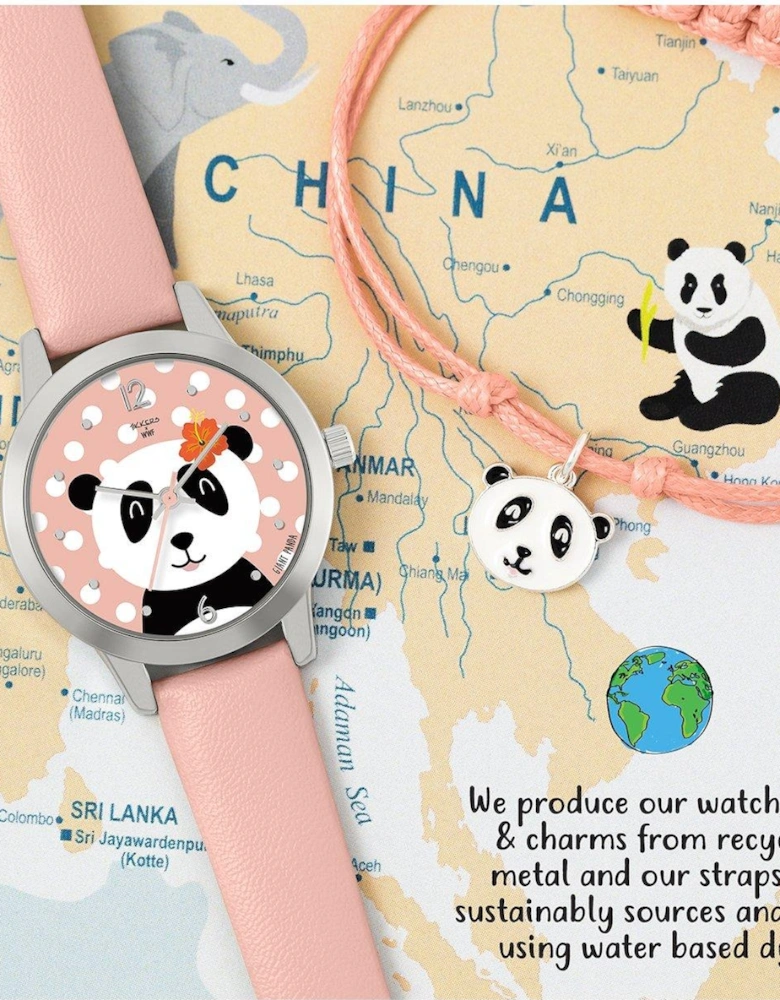 x WWF - Panda Dial Watch & Panda Charm Bracelet