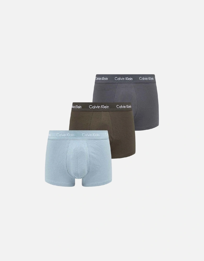 3 Pack Men's Cotton Stretch Low Rise Trunk