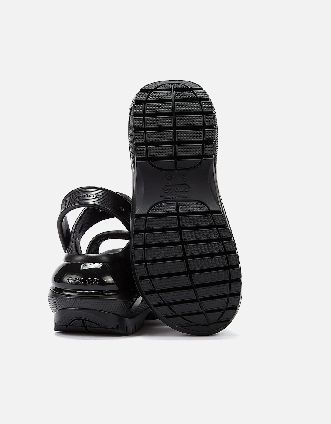 Classic Mega Crush Womens Black Sandals