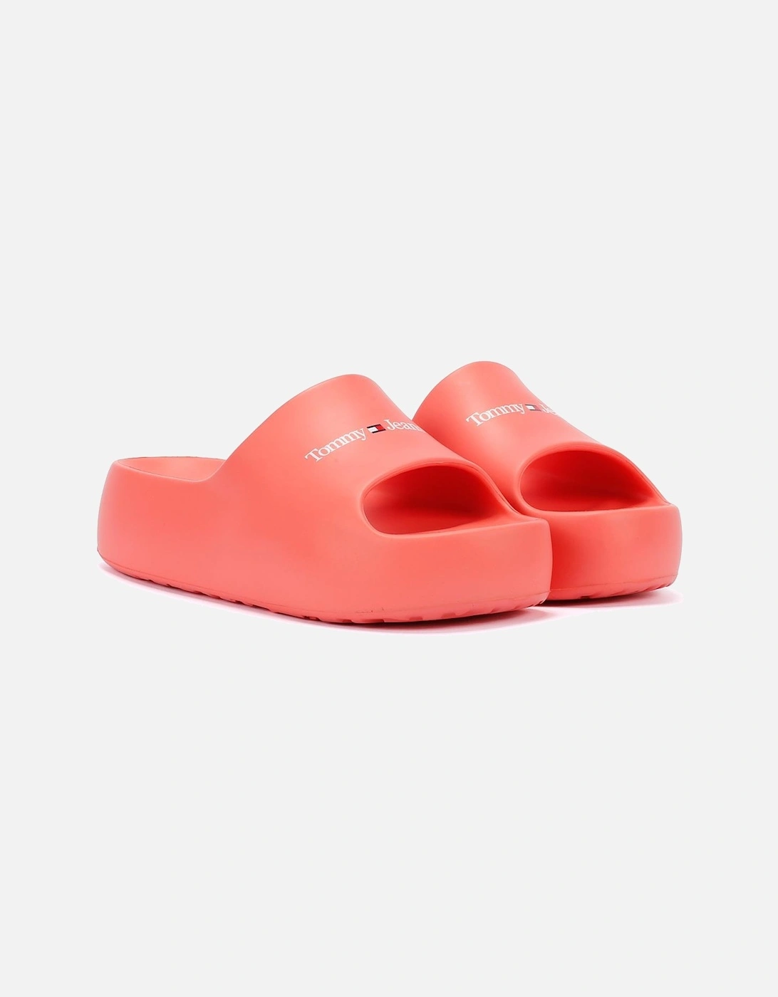 Chunky Flatform Women's Pink Slides, 9 of 8