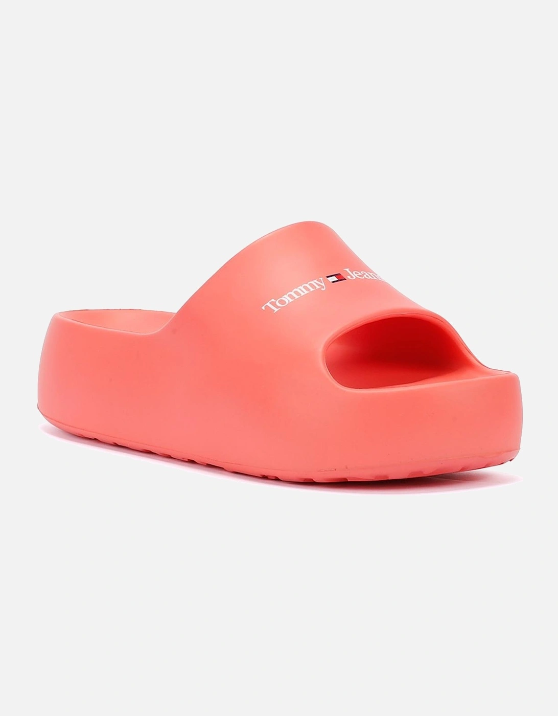 Chunky Flatform Women's Pink Slides