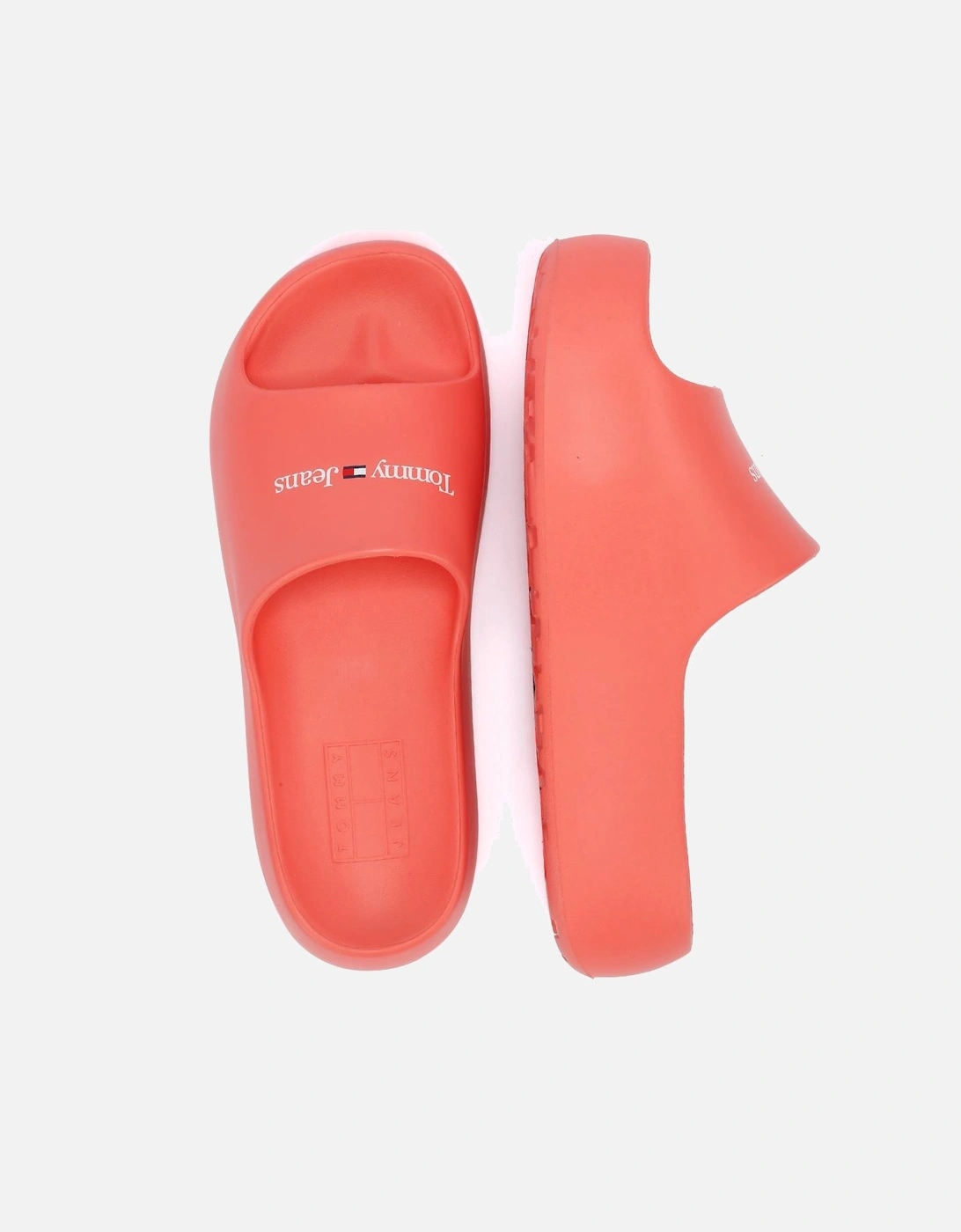 Chunky Flatform Women's Pink Slides