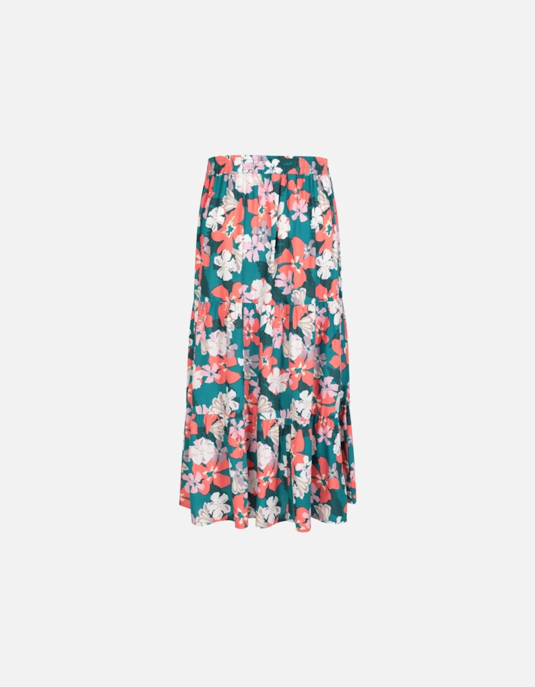 Womens/Ladies Palermo Tiered Midi Skirt