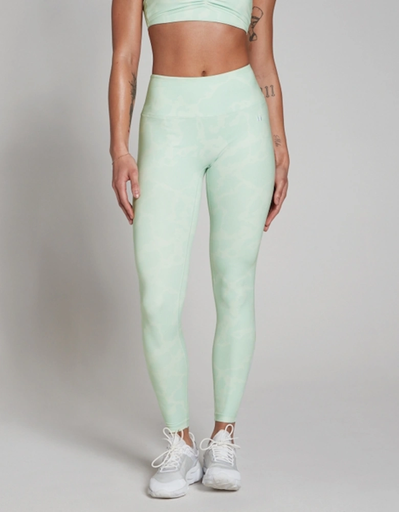 Women's Tempo Abstract Leggings - Soft Mint