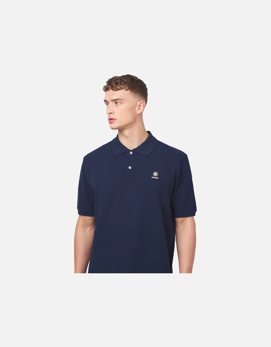 Badge Logo Polo Shirt Navy