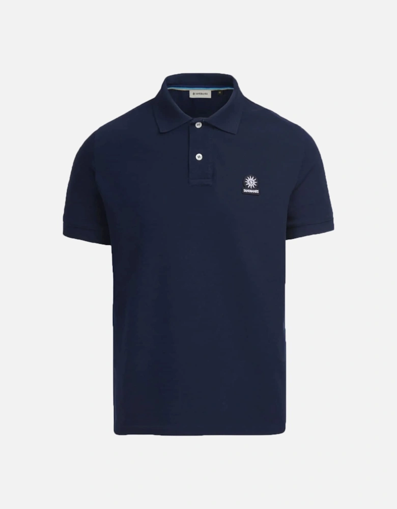 Badge Logo Polo Shirt Navy